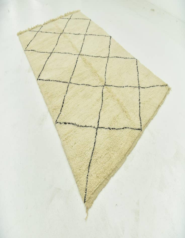 Detail image of 6' 5 x 10' 2  Hand Knotted Moroccan Wool Rug