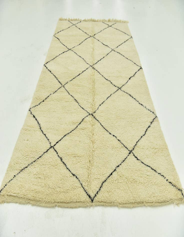 Detail image of 6' 5 x 10' 2  Hand Knotted Moroccan Wool Rug