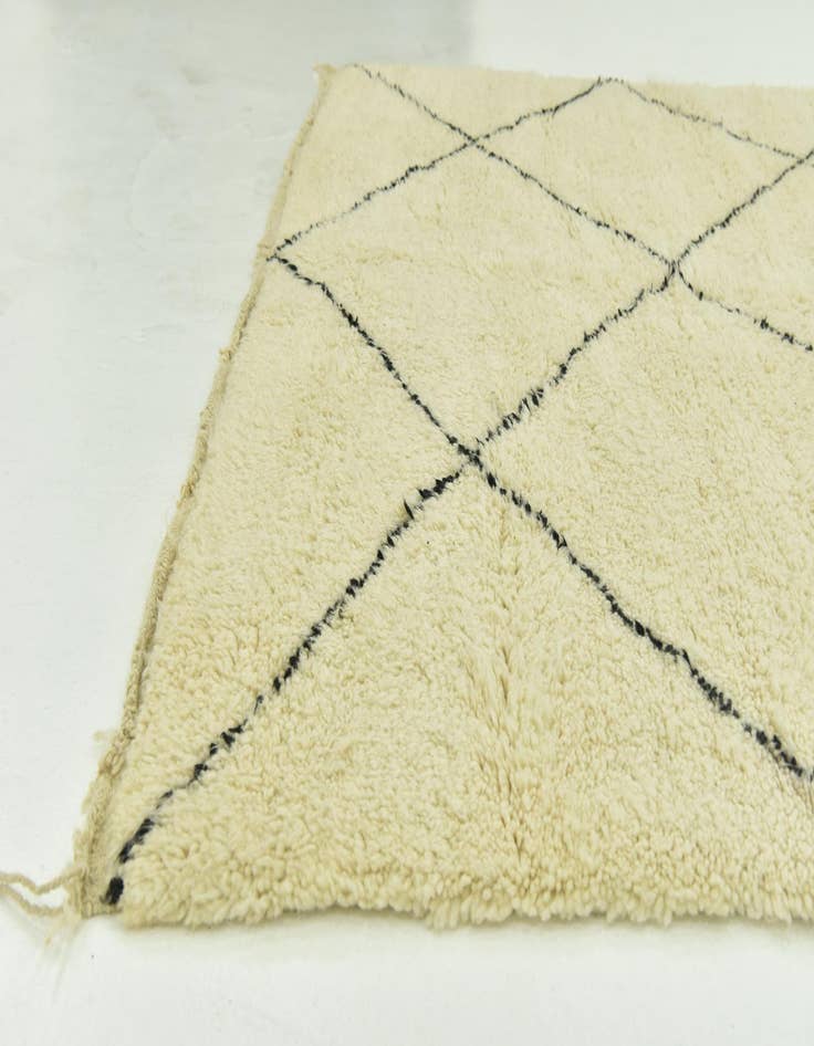 Detail image of 6' 5 x 10' 2  Hand Knotted Moroccan Wool Rug