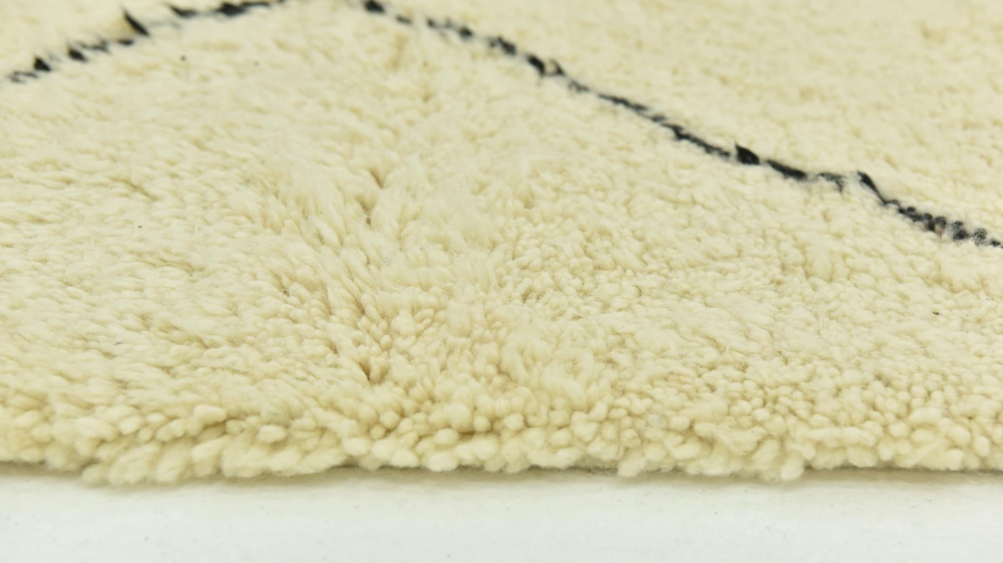 6' 5 x 10' 2 Hand Knotted Moroccan Wool Rug