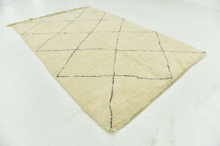 6' 10 x 10' 6 Hand Knotted Moroccan Wool Rug