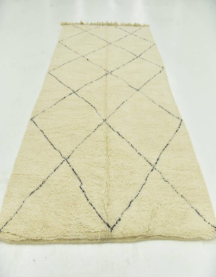 Detail image of 6' 10 x 10' 6  Hand Knotted Moroccan Wool Rug