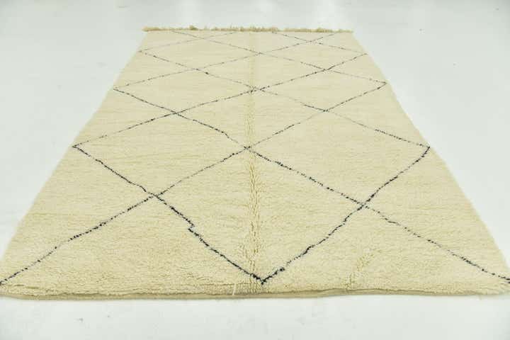 6' 10 x 10' 6 Hand Knotted Moroccan Wool Rug