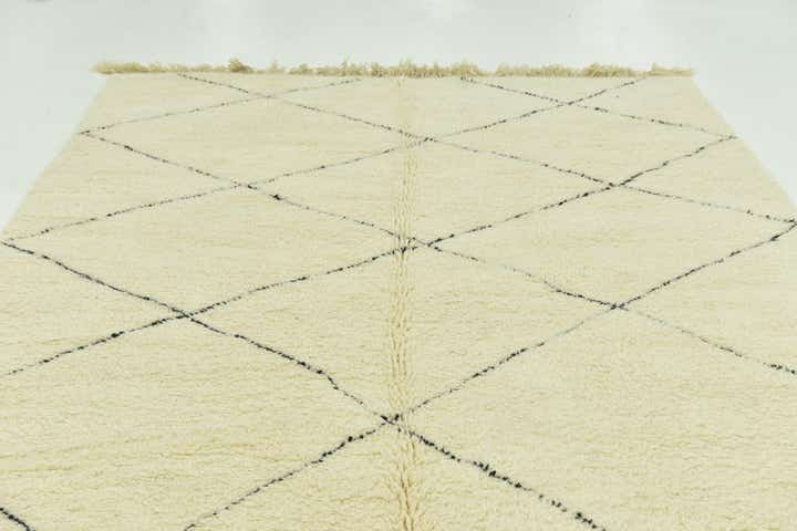 6' 10 x 10' 6 Hand Knotted Moroccan Wool Rug