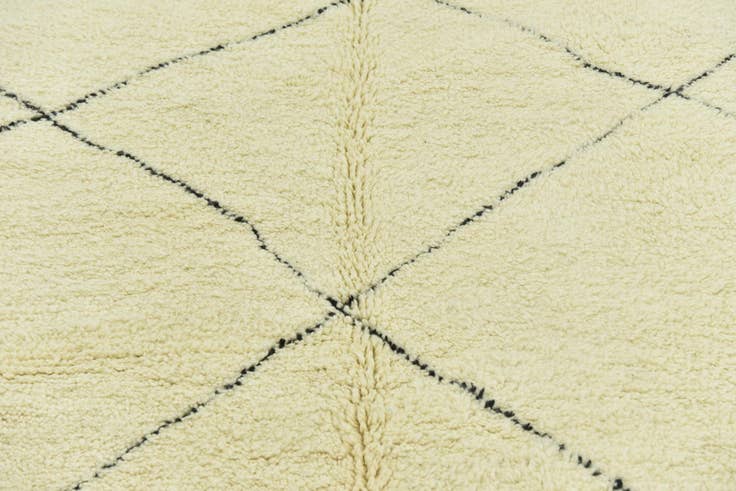 Detail image of 6' 10 x 10' 6 Hand Knotted Moroccan Wool Rug