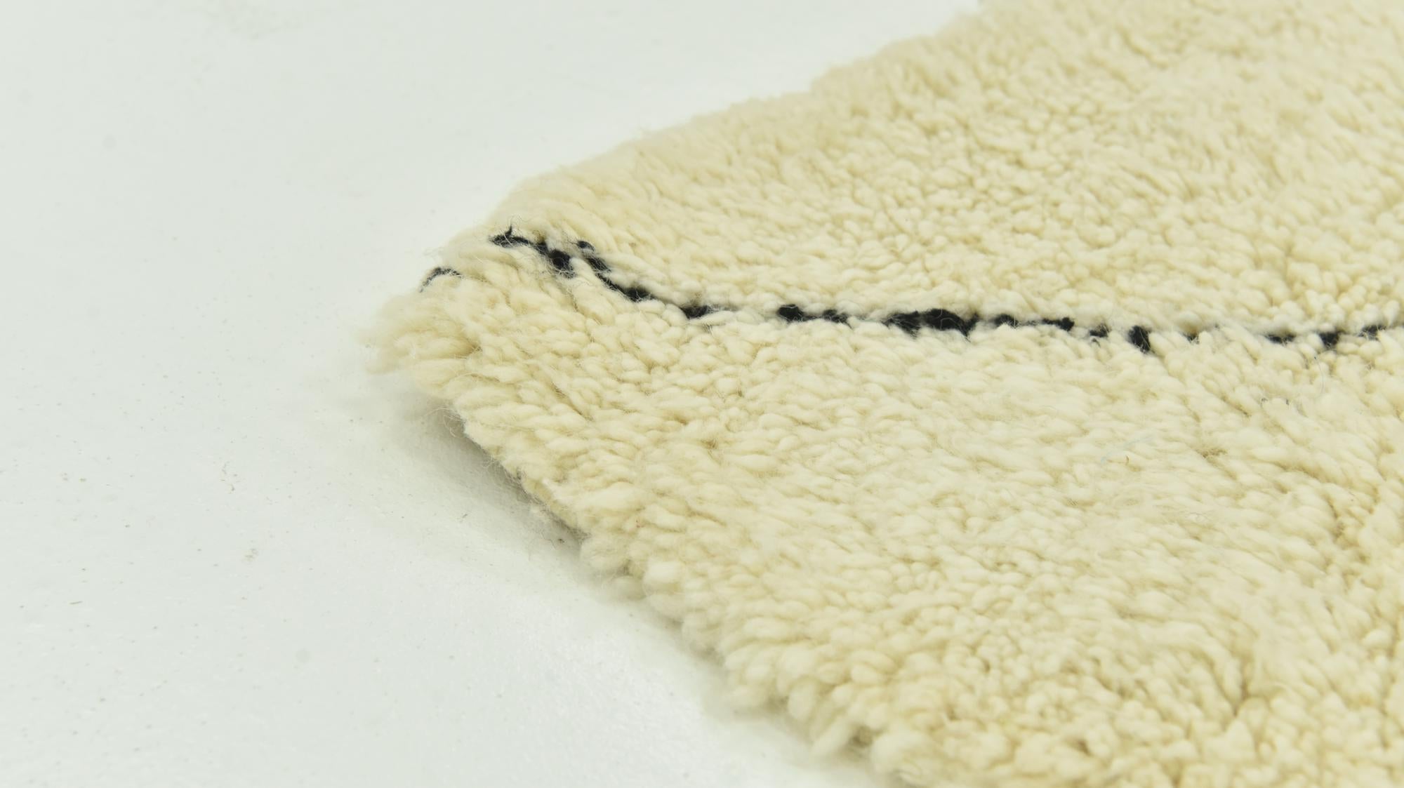 6' 10 x 10' 6 Hand Knotted Moroccan Wool Rug