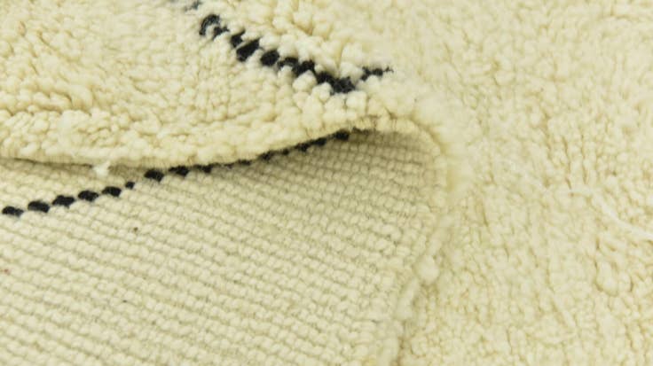 Detail image of 6' 10 x 10' 6 Hand Knotted Moroccan Wool Rug