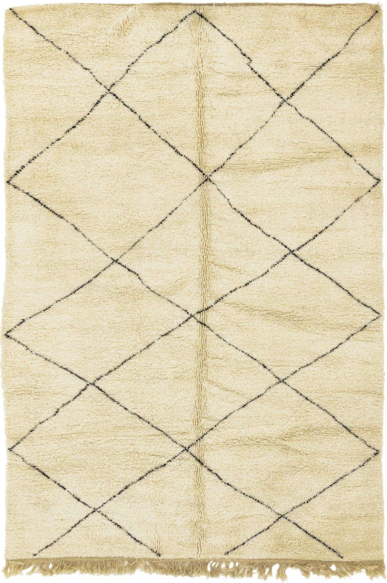 6' 10 x 10' 6 Hand Knotted Moroccan Wool Rug