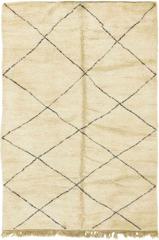 6' 10 x 10' 6 Hand Knotted Moroccan Wool Rug