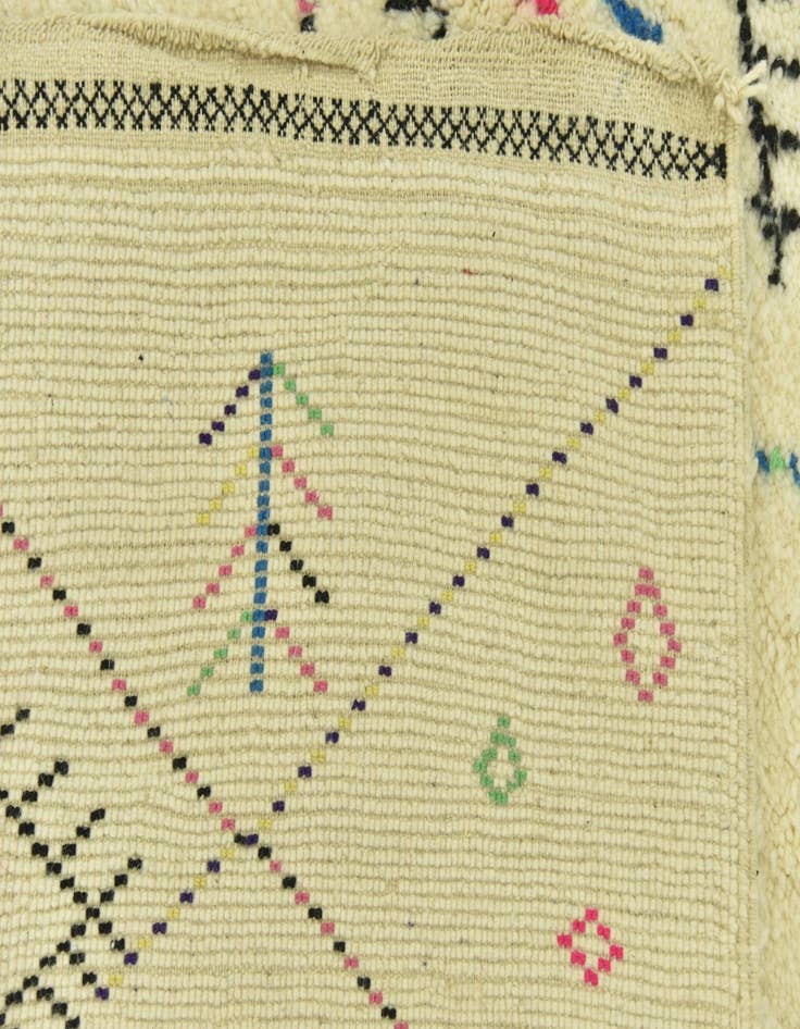 Detail image of 5' x 8'  Hand Knotted Moroccan Wool Rug