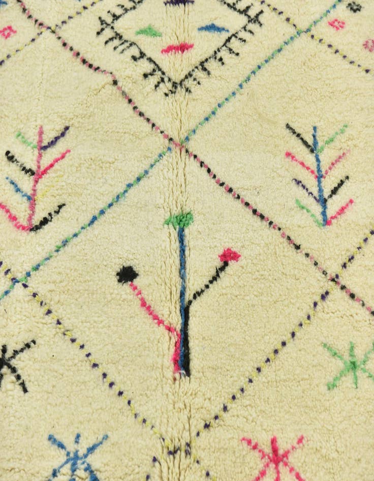 Detail image of 5' x 8'  Hand Knotted Moroccan Wool Rug