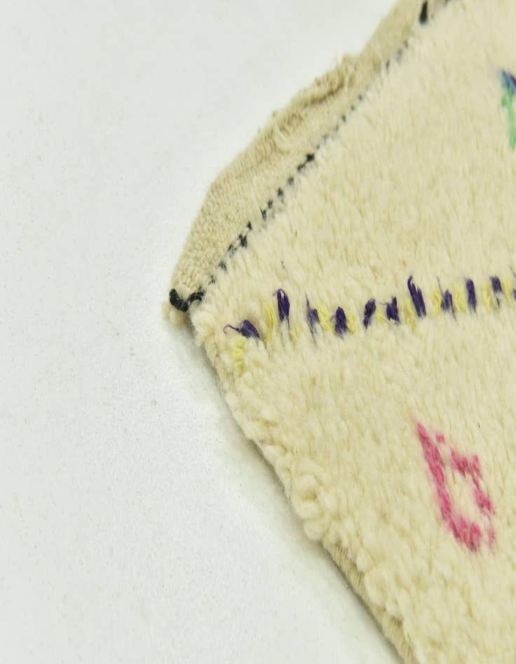 Detail image of 5' x 8'  Hand Knotted Moroccan Wool Rug