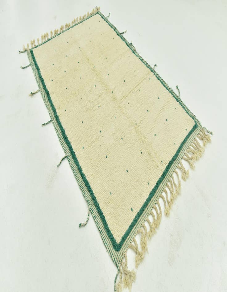 Detail image of 5' 2 x 8'  Hand Knotted Moroccan Wool Rug