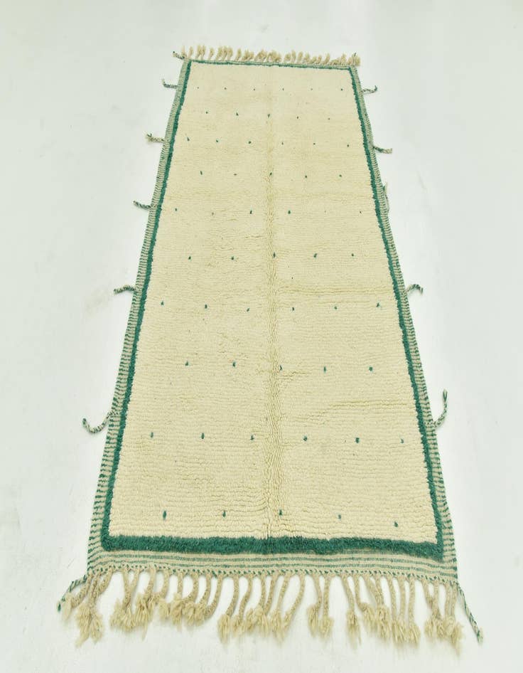 Detail image of 5' 2 x 8'  Hand Knotted Moroccan Wool Rug