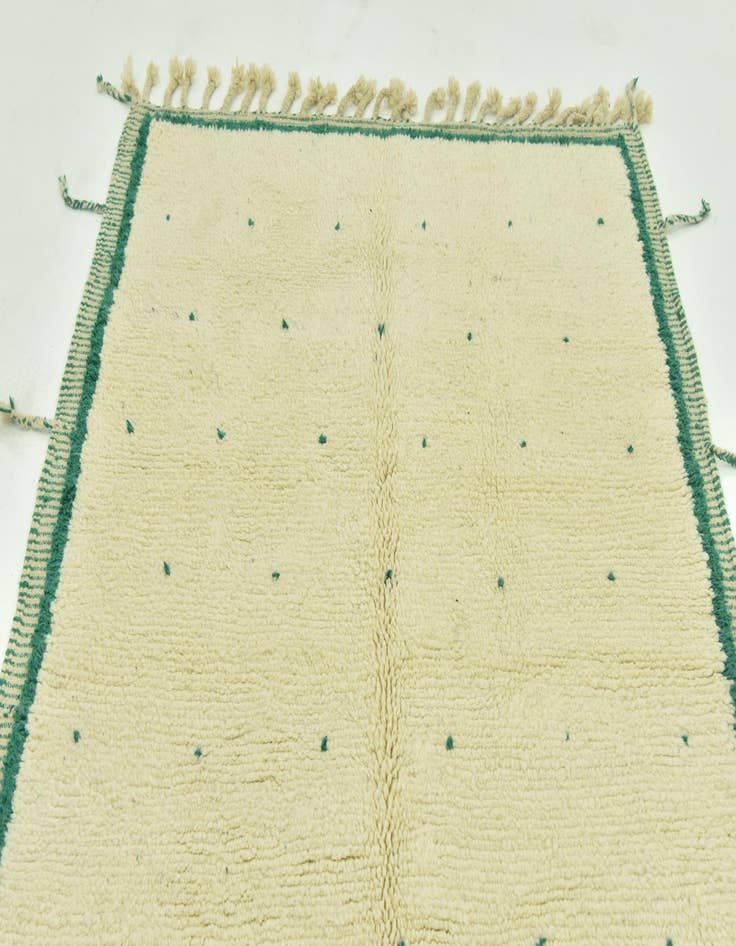 Detail image of 5' 2 x 8'  Hand Knotted Moroccan Wool Rug