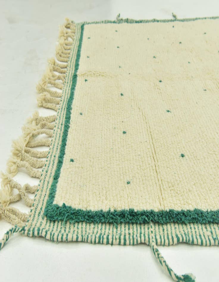 Detail image of 5' 2 x 8'  Hand Knotted Moroccan Wool Rug