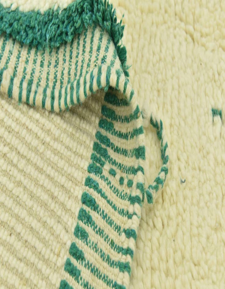 Detail image of 5' 2 x 8'  Hand Knotted Moroccan Wool Rug