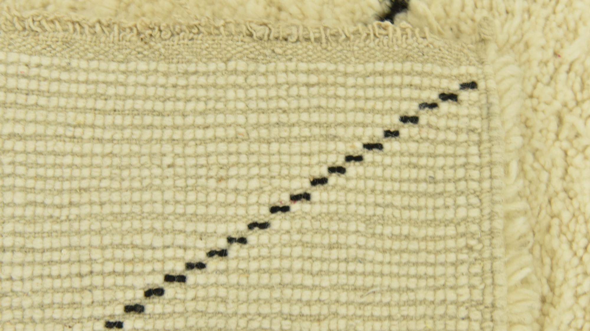 7' x 9' 9 Hand Knotted Moroccan Wool Rug