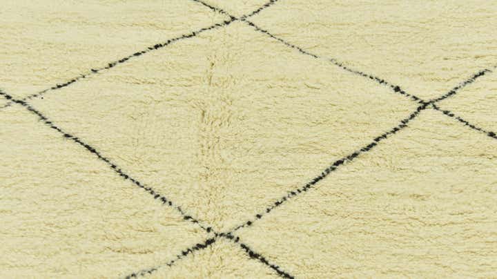 7' x 9' 9 Hand Knotted Moroccan Wool Rug