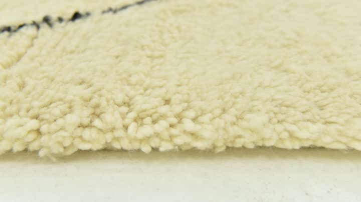 7' x 9' 9 Hand Knotted Moroccan Wool Rug