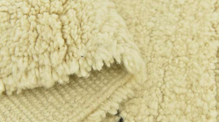 7' x 9' 9 Hand Knotted Moroccan Wool Rug