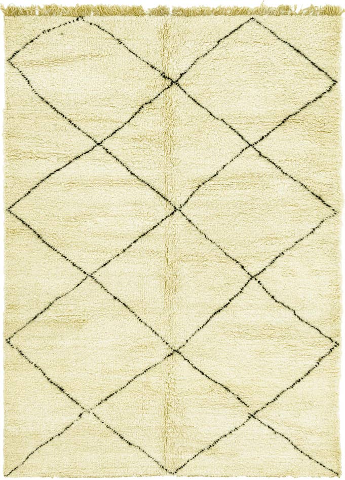 Detail image of 7' x 9' 9 Hand Knotted Moroccan Wool Rug