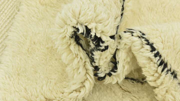 6' 10 x 10' 6 Hand Knotted Moroccan Wool Rug