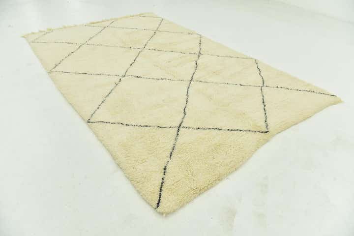 6' 10 x 10' 6 Hand Knotted Moroccan Wool Rug