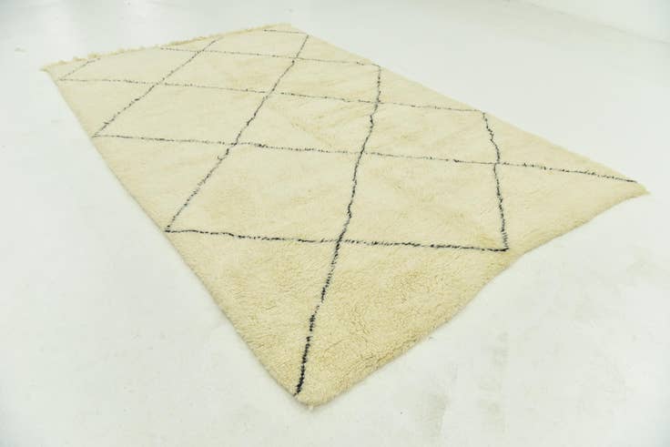 Detail image of 6' 10 x 10' 6 Hand Knotted Moroccan Wool Rug