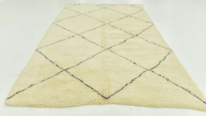 6' 10 x 10' 6 Hand Knotted Moroccan Wool Rug