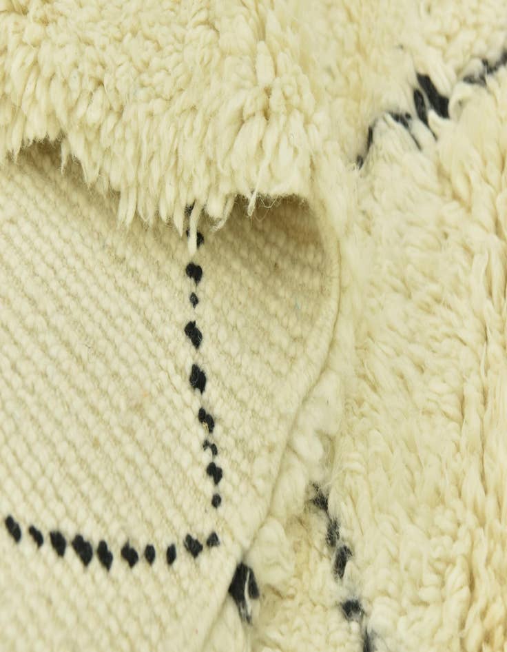 Detail image of 6' 10 x 10' 6  Hand Knotted Moroccan Wool Rug