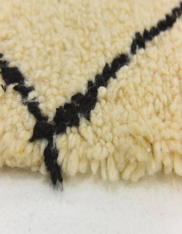 Detail image of 7' 1 x 9' 2  Hand Knotted Moroccan Wool Rug