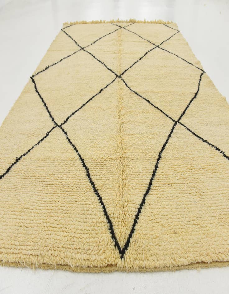 Detail image of 7' 1 x 9' 2  Hand Knotted Moroccan Wool Rug