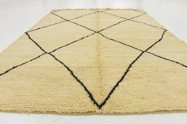 Detail image of 7' 1 x 9' 2 Hand Knotted Moroccan Wool Rug