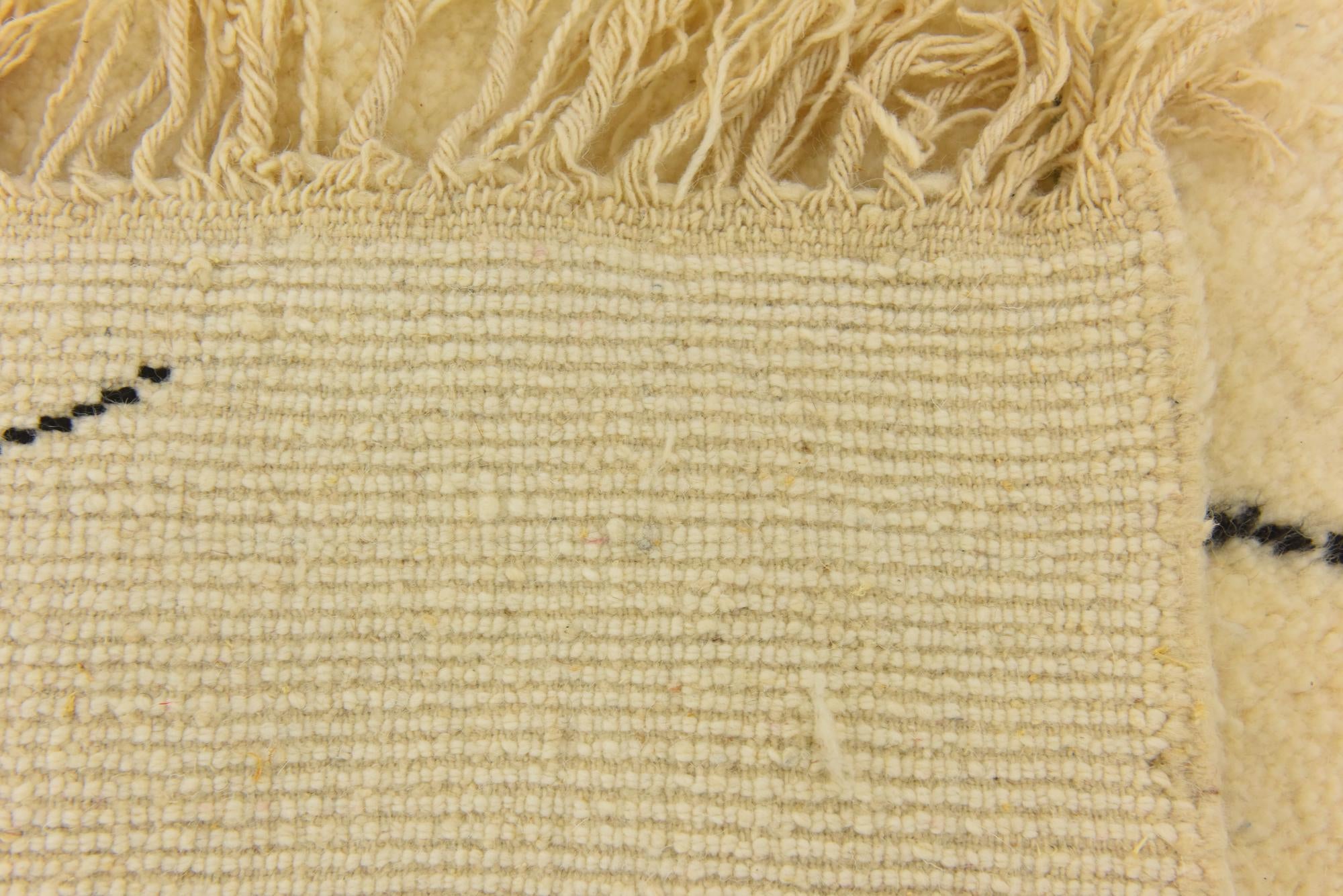 6' 9 x 9' 9 Hand Knotted Moroccan Wool Rug