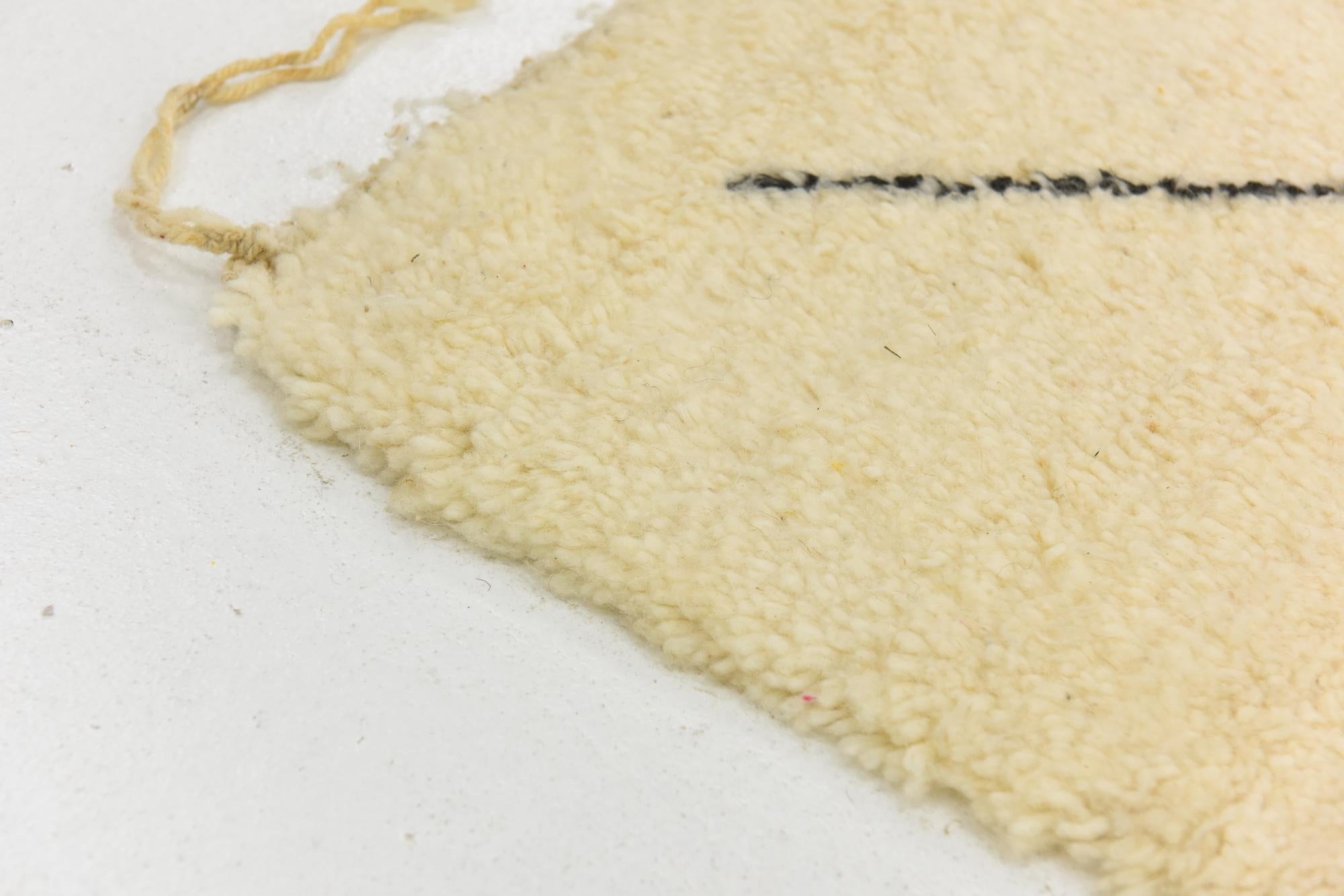 6' 9 x 9' 9 Hand Knotted Moroccan Wool Rug
