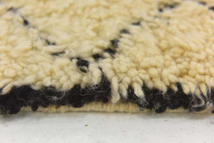 6' 7 x 10' 2 Hand Knotted Moroccan Wool Rug