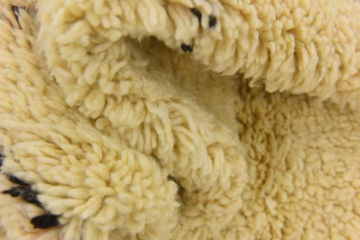 6' 7 x 10' 2 Hand Knotted Moroccan Wool Rug