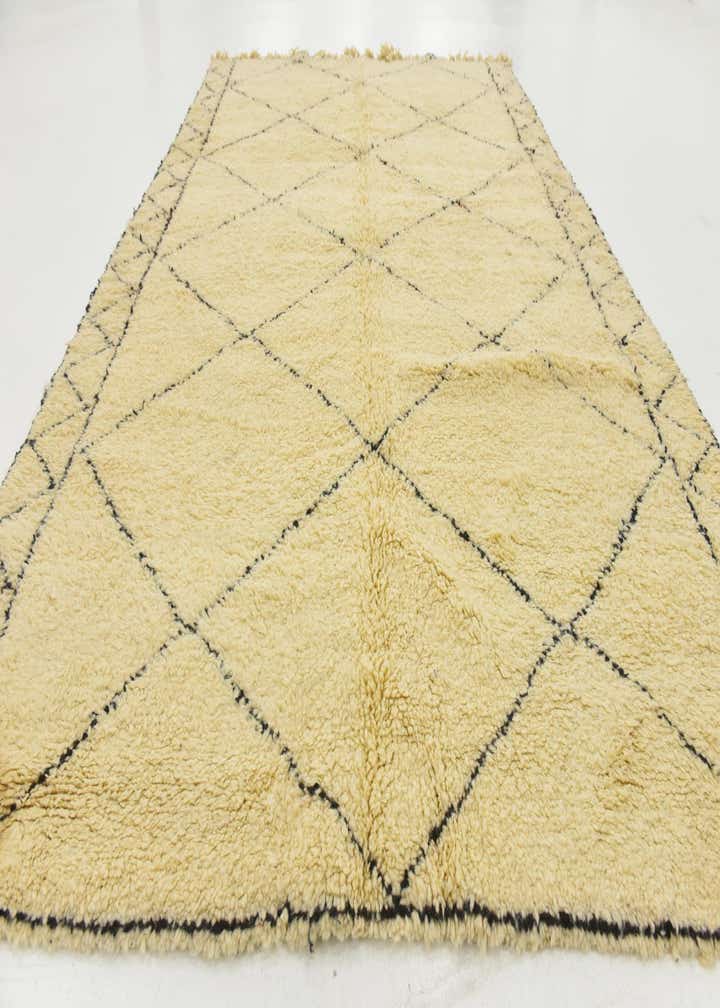 6' 7 x 10' 2 Hand Knotted Moroccan Wool Rug