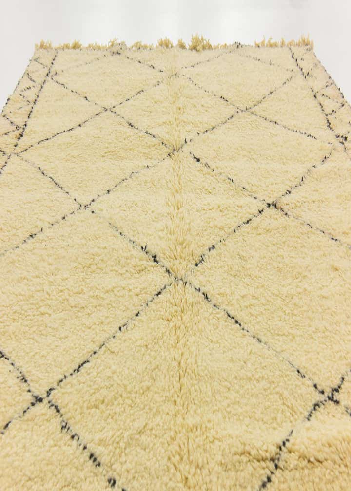 6' 7 x 10' 2 Hand Knotted Moroccan Wool Rug