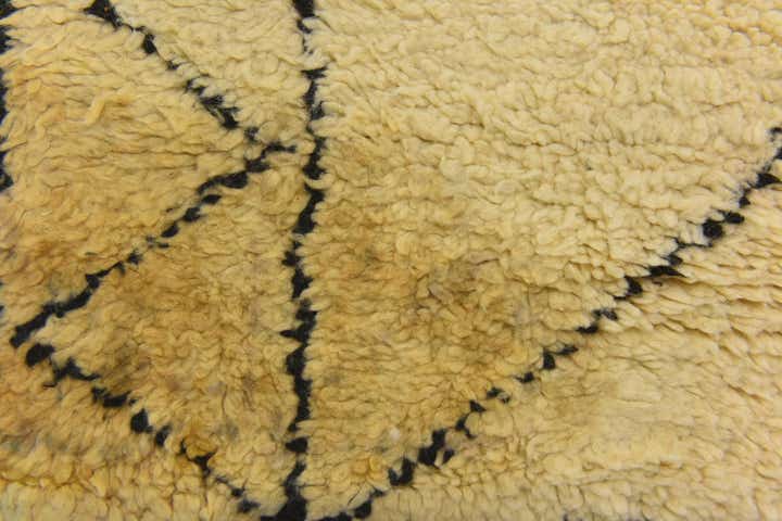 6' 7 x 10' 2 Hand Knotted Moroccan Wool Rug