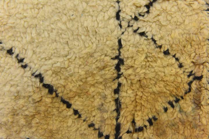 6' 7 x 10' 2 Hand Knotted Moroccan Wool Rug