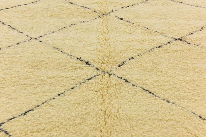 6' 7 x 10' 2 Hand Knotted Moroccan Wool Rug