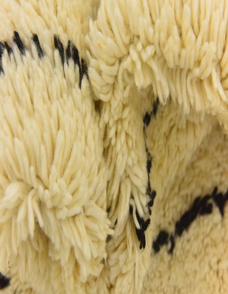 Detail image of 6' 8 x 10' 3  Hand Knotted Moroccan Wool Rug