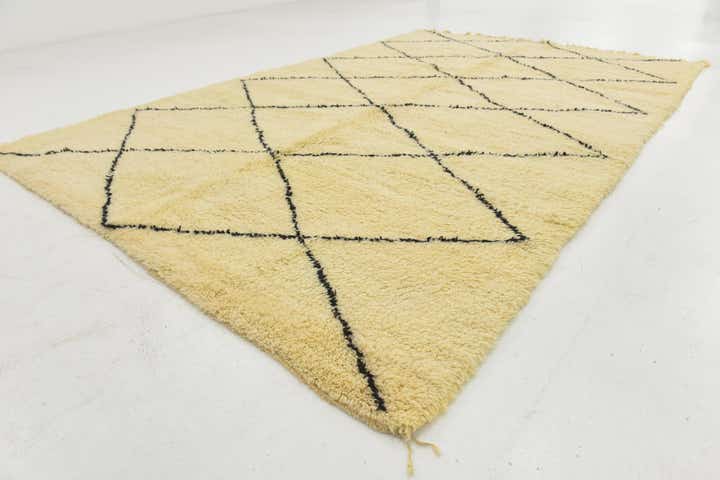 205cm x 310cm Handgeknüpft Marokkanisch Wolle Teppich