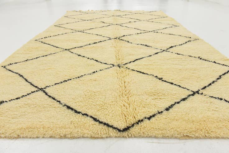 Detailansicht von 205cm x 310cm Handgeknüpft Marokkanisch Wolle Teppich