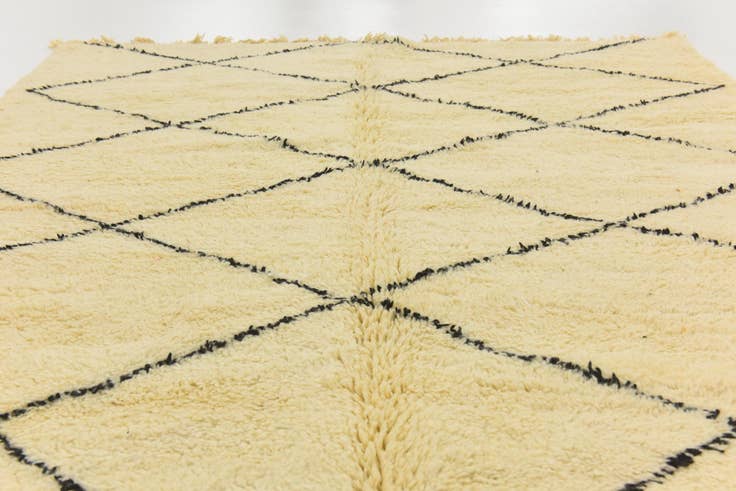 Detailansicht von 205cm x 310cm Handgeknüpft Marokkanisch Wolle Teppich