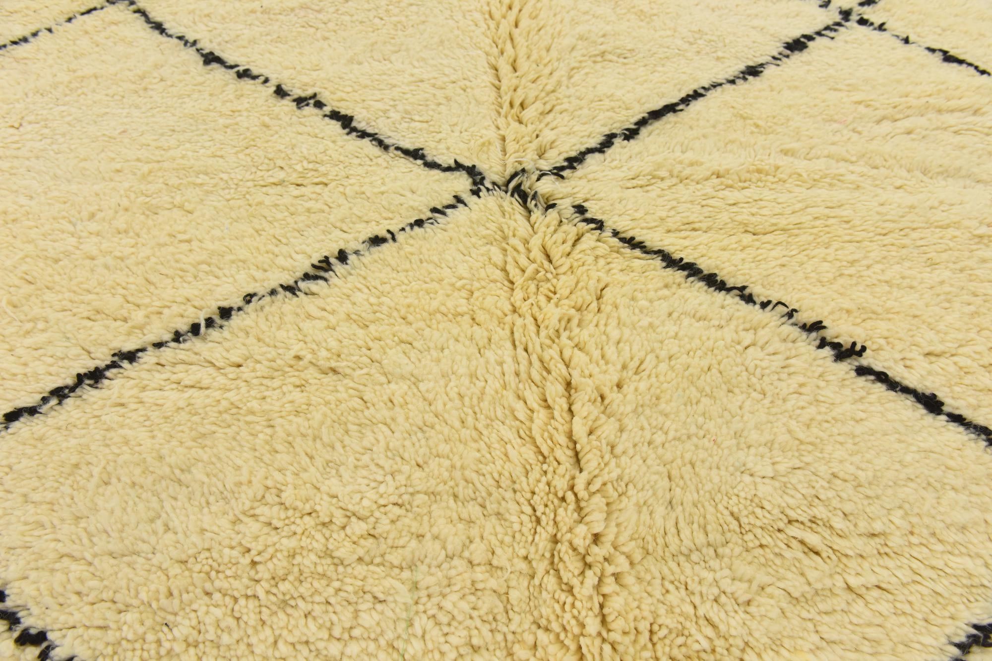 6' 8 x 10' 3 Hand Knotted Moroccan Wool Rug