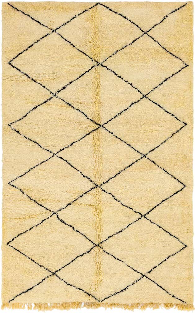 205cm x 310cm Handgeknüpft Marokkanisch Wolle Teppich