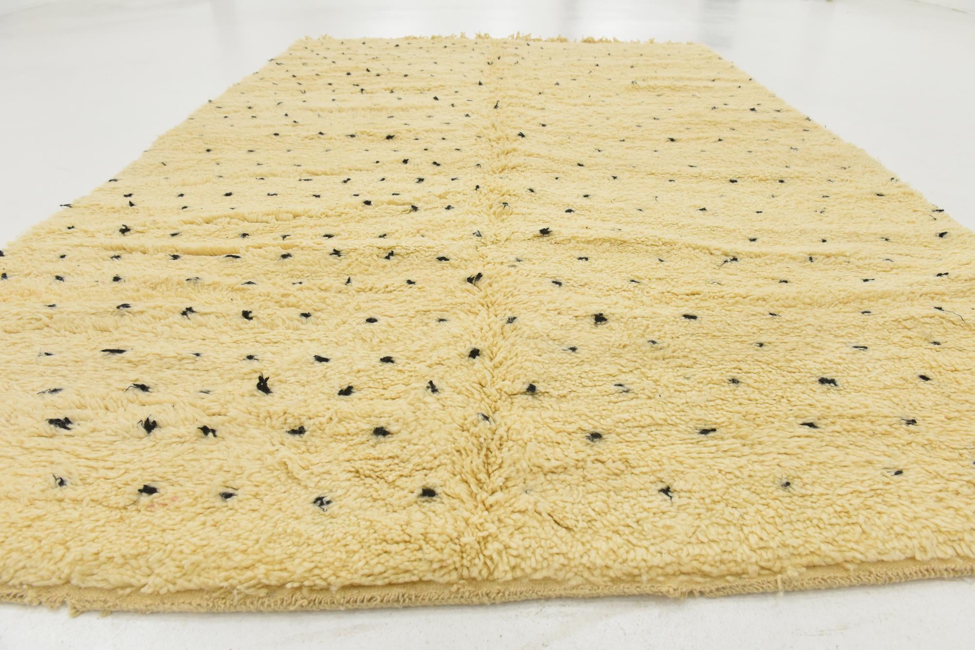 6' 5 x 10' Hand Knotted Moroccan Wool Rug